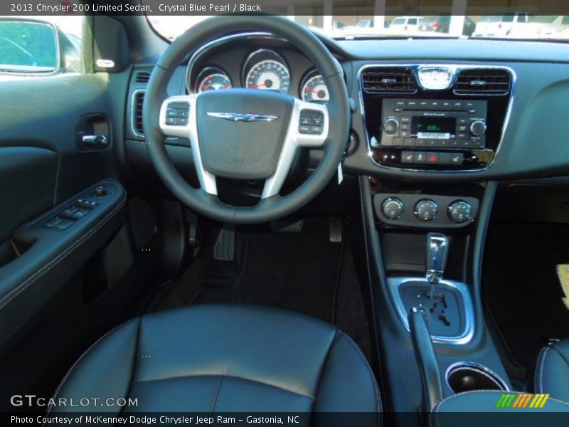Crystal Blue Pearl / Black 2013 Chrysler 200 Limited Sedan
