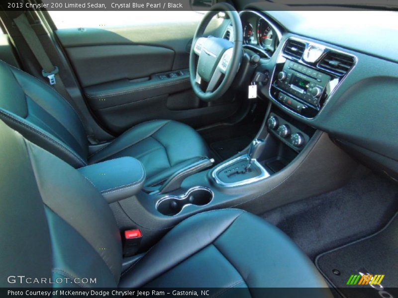 Crystal Blue Pearl / Black 2013 Chrysler 200 Limited Sedan