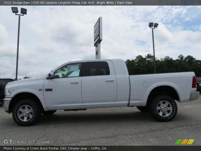 Bright White / Dark Slate 2012 Dodge Ram 2500 HD Laramie Longhorn Mega Cab 4x4