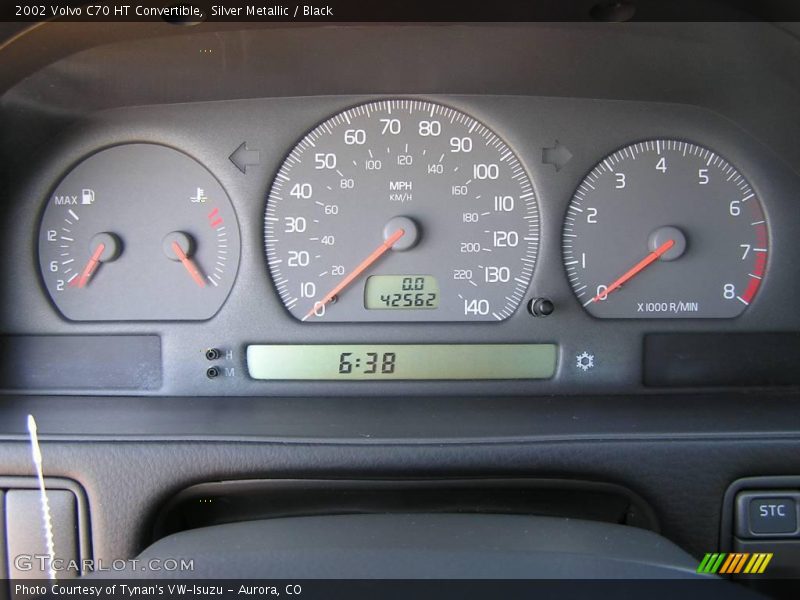 Silver Metallic / Black 2002 Volvo C70 HT Convertible