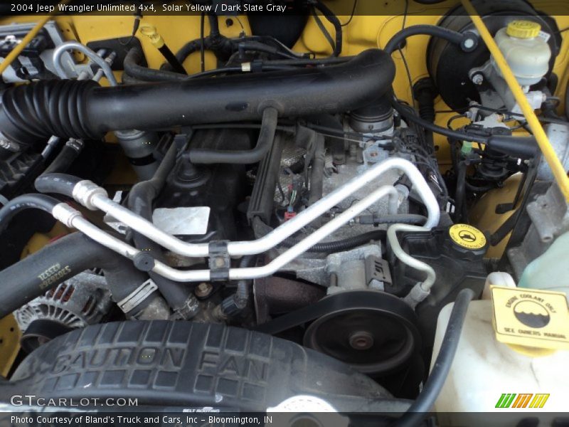 Solar Yellow / Dark Slate Gray 2004 Jeep Wrangler Unlimited 4x4