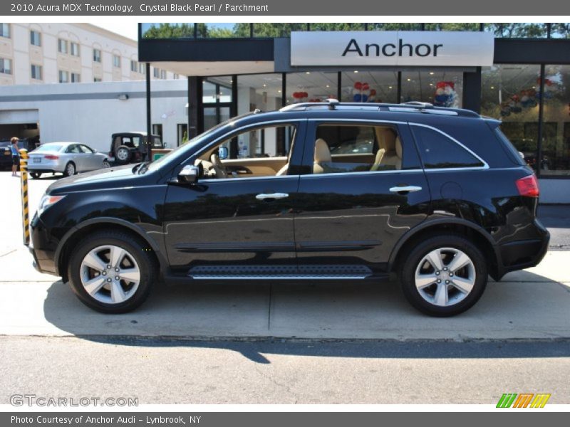 Crystal Black Pearl / Parchment 2010 Acura MDX Technology