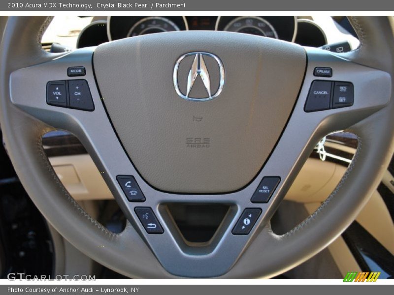 Crystal Black Pearl / Parchment 2010 Acura MDX Technology