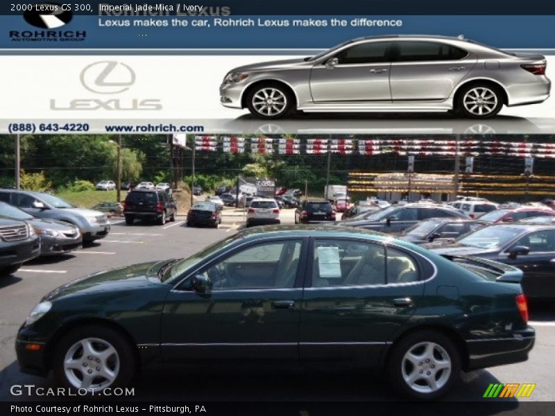 Imperial Jade Mica / Ivory 2000 Lexus GS 300