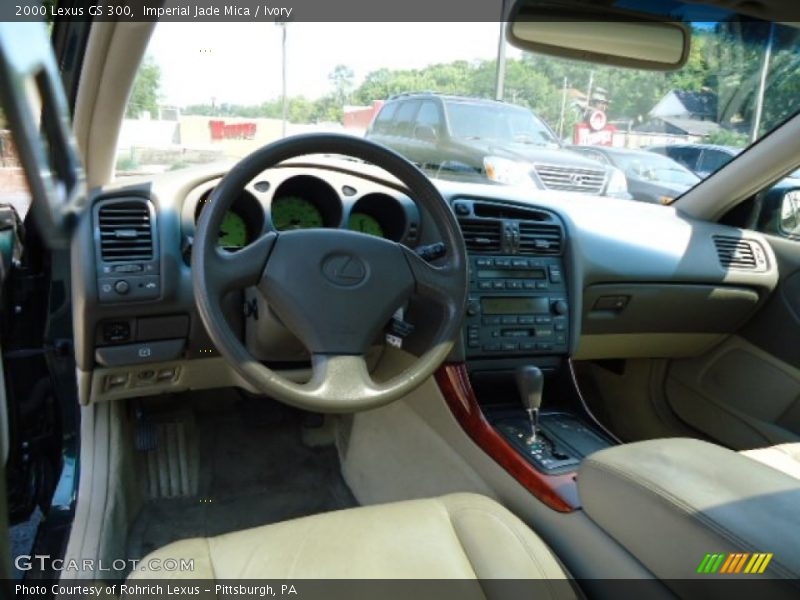 Imperial Jade Mica / Ivory 2000 Lexus GS 300