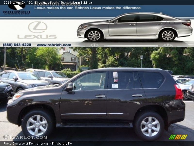 Fire Agate Pearl / Sepia/Auburn Bubinga 2013 Lexus GX 460