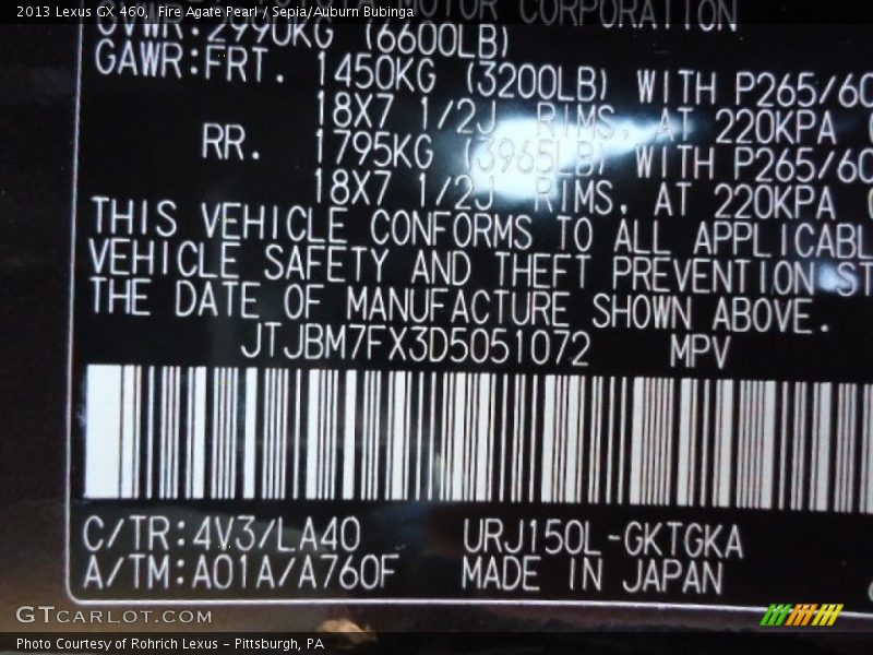 4V3 - 2013 Lexus GX 460