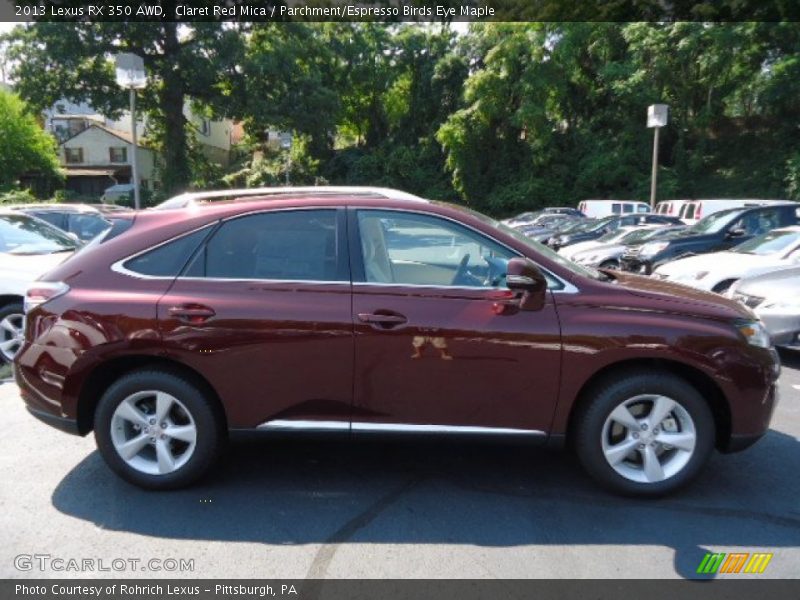 Claret Red Mica / Parchment/Espresso Birds Eye Maple 2013 Lexus RX 350 AWD