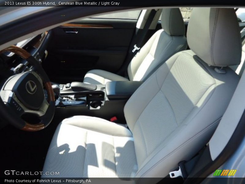 Cerulean Blue Metallic / Light Gray 2013 Lexus ES 300h Hybrid