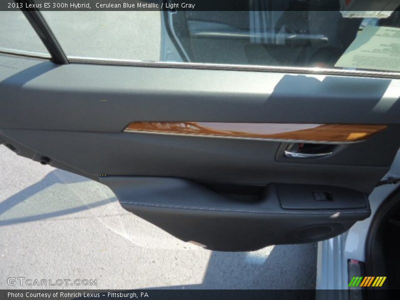 Cerulean Blue Metallic / Light Gray 2013 Lexus ES 300h Hybrid