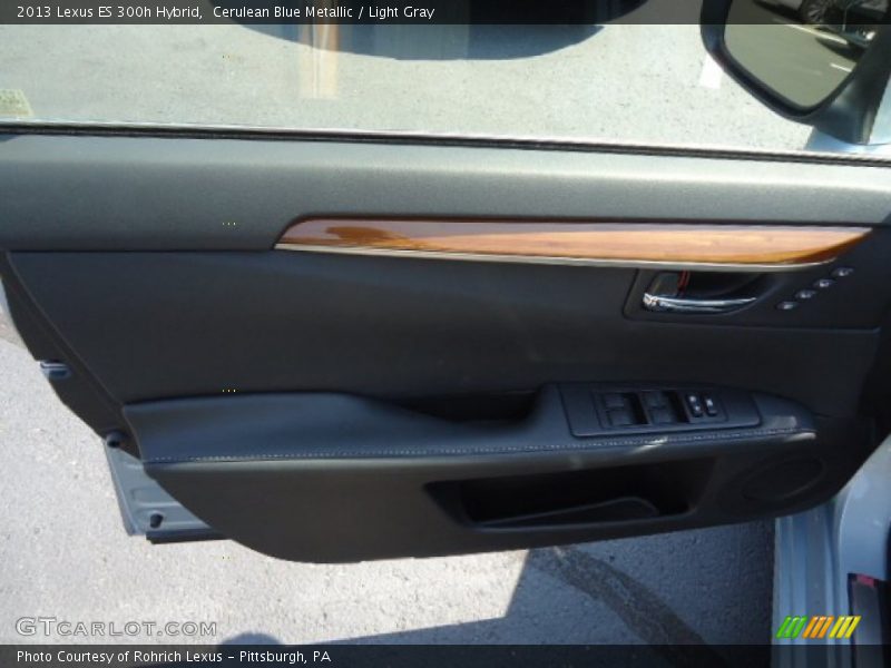 Cerulean Blue Metallic / Light Gray 2013 Lexus ES 300h Hybrid