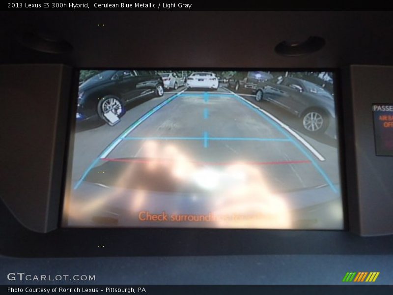 Cerulean Blue Metallic / Light Gray 2013 Lexus ES 300h Hybrid