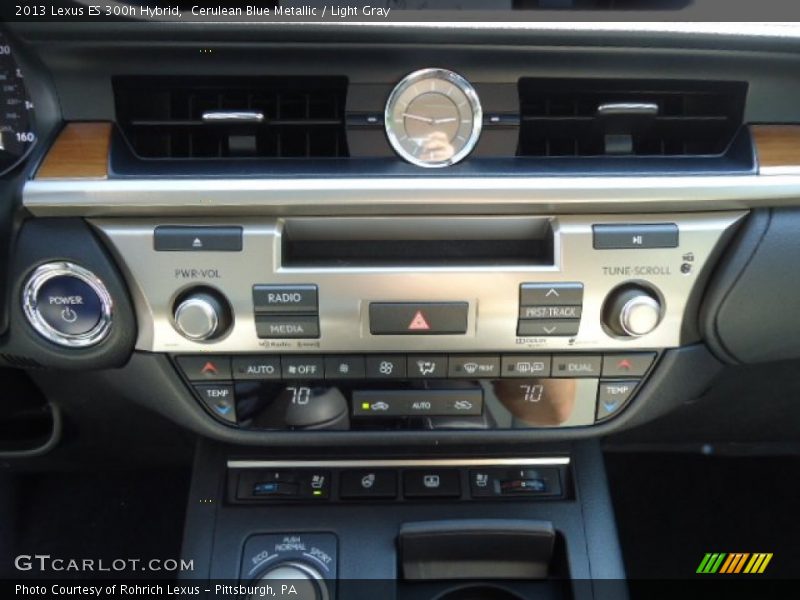 Cerulean Blue Metallic / Light Gray 2013 Lexus ES 300h Hybrid