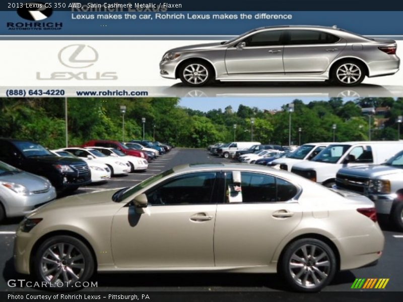 Satin Cashmere Metallic / Flaxen 2013 Lexus GS 350 AWD
