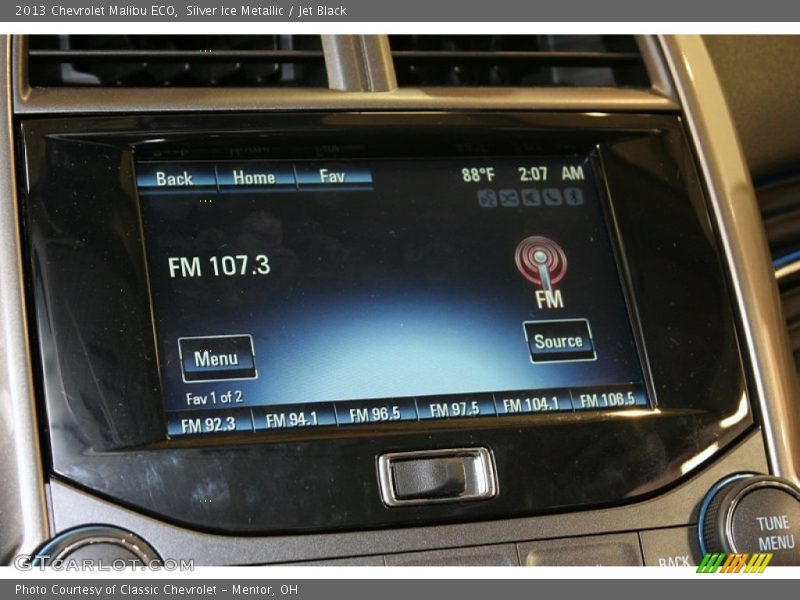 Silver Ice Metallic / Jet Black 2013 Chevrolet Malibu ECO