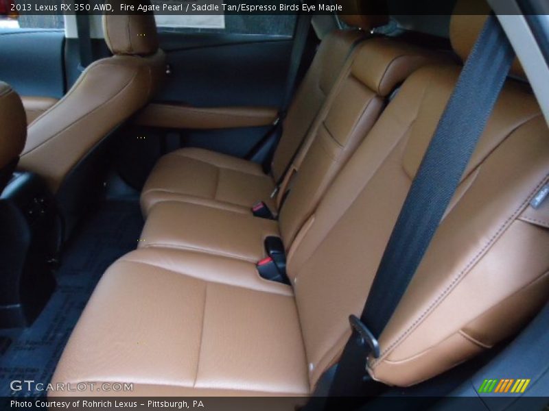 Fire Agate Pearl / Saddle Tan/Espresso Birds Eye Maple 2013 Lexus RX 350 AWD