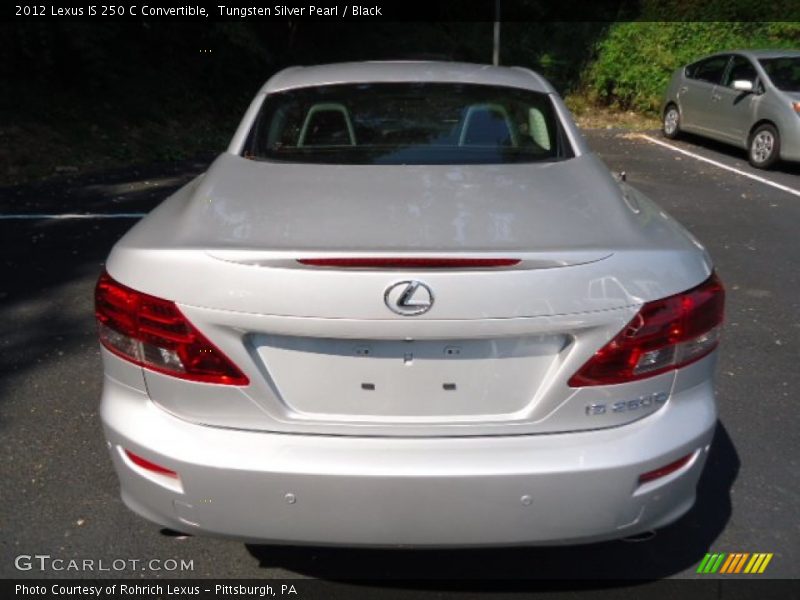 Tungsten Silver Pearl / Black 2012 Lexus IS 250 C Convertible