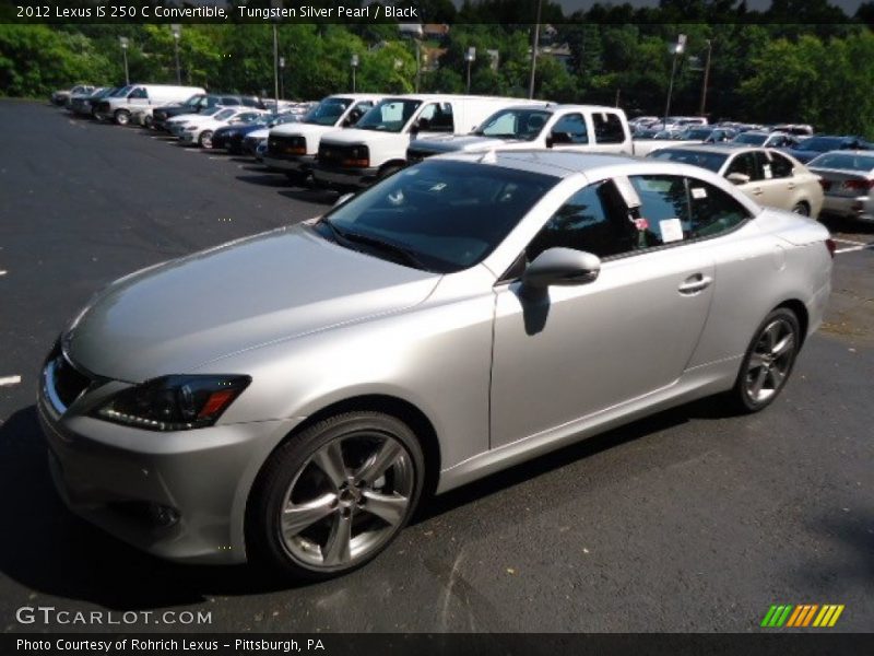 Tungsten Silver Pearl / Black 2012 Lexus IS 250 C Convertible