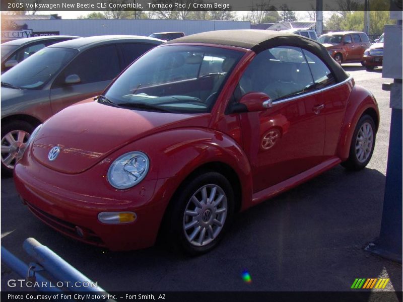 Tornado Red / Cream Beige 2005 Volkswagen New Beetle GLS Convertible