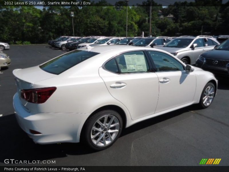 Starfire White Pearl / Ecru 2012 Lexus IS 250 AWD