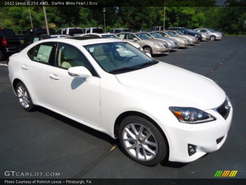 Starfire White Pearl / Ecru 2012 Lexus IS 250 AWD