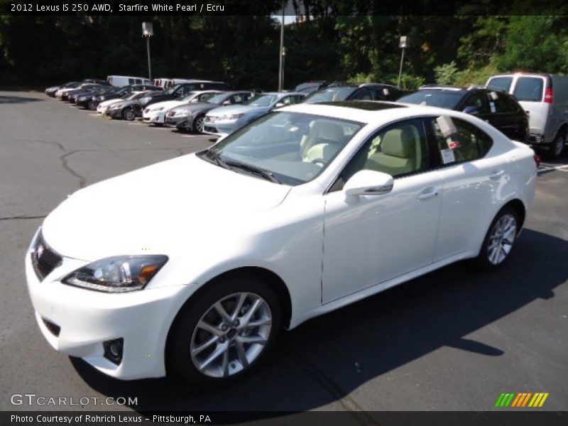 Starfire White Pearl / Ecru 2012 Lexus IS 250 AWD