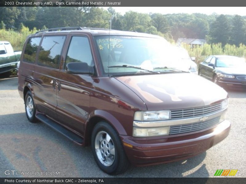 Dark Carmine Red Metallic / Neutral 2003 Chevrolet Astro AWD