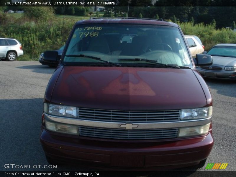 Dark Carmine Red Metallic / Neutral 2003 Chevrolet Astro AWD