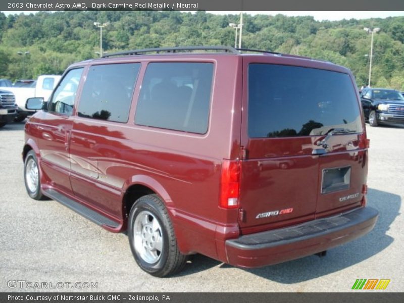 Dark Carmine Red Metallic / Neutral 2003 Chevrolet Astro AWD