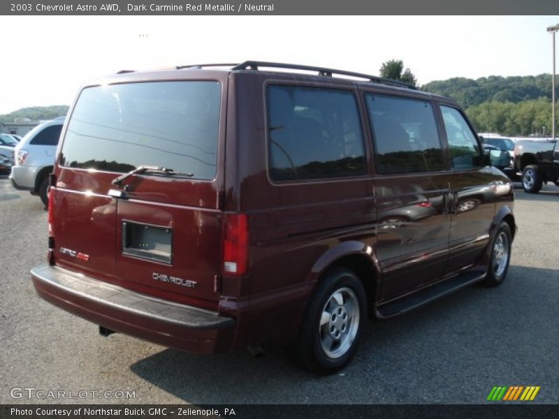Dark Carmine Red Metallic / Neutral 2003 Chevrolet Astro AWD