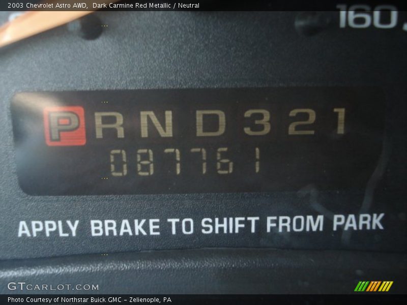 Dark Carmine Red Metallic / Neutral 2003 Chevrolet Astro AWD