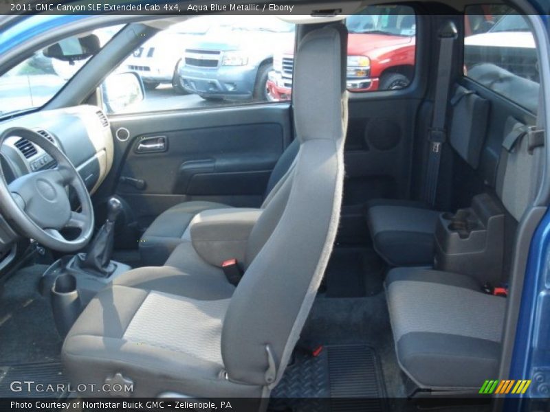  2011 Canyon SLE Extended Cab 4x4 Ebony Interior