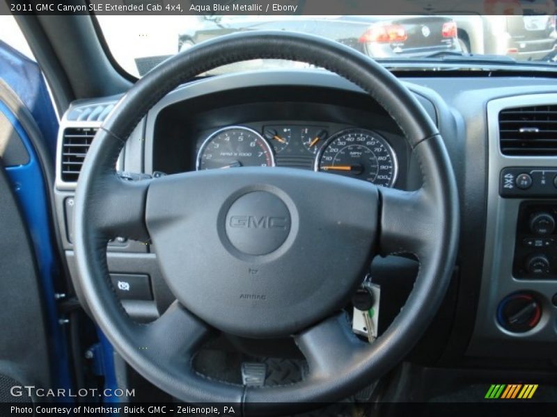  2011 Canyon SLE Extended Cab 4x4 Steering Wheel