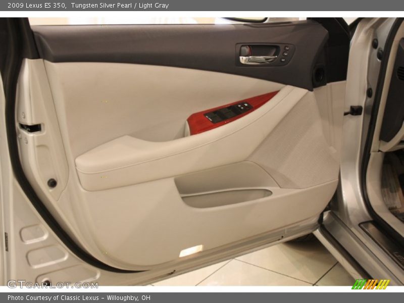Tungsten Silver Pearl / Light Gray 2009 Lexus ES 350
