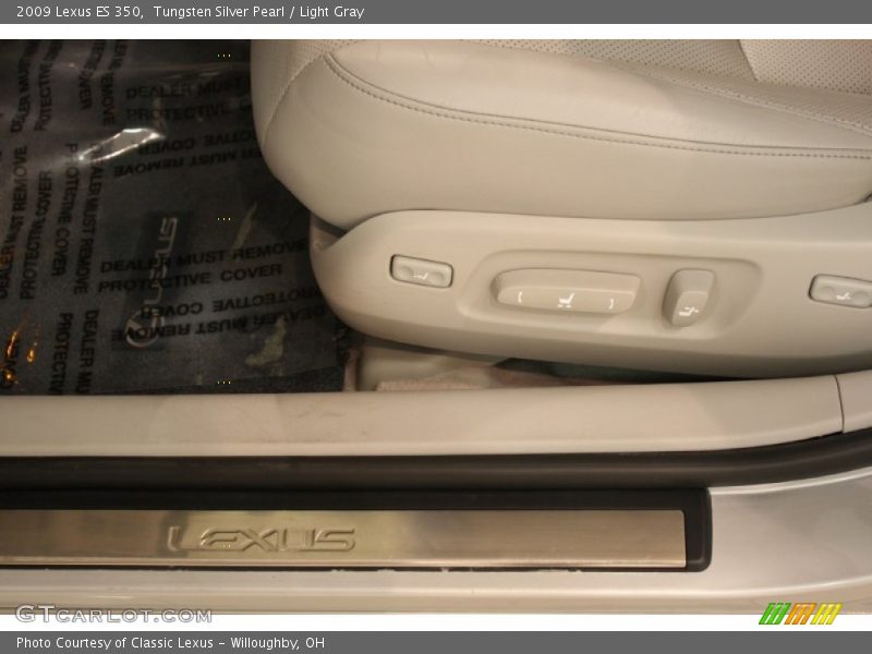 Tungsten Silver Pearl / Light Gray 2009 Lexus ES 350