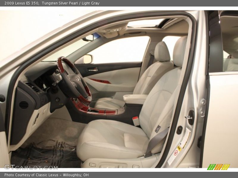 Tungsten Silver Pearl / Light Gray 2009 Lexus ES 350