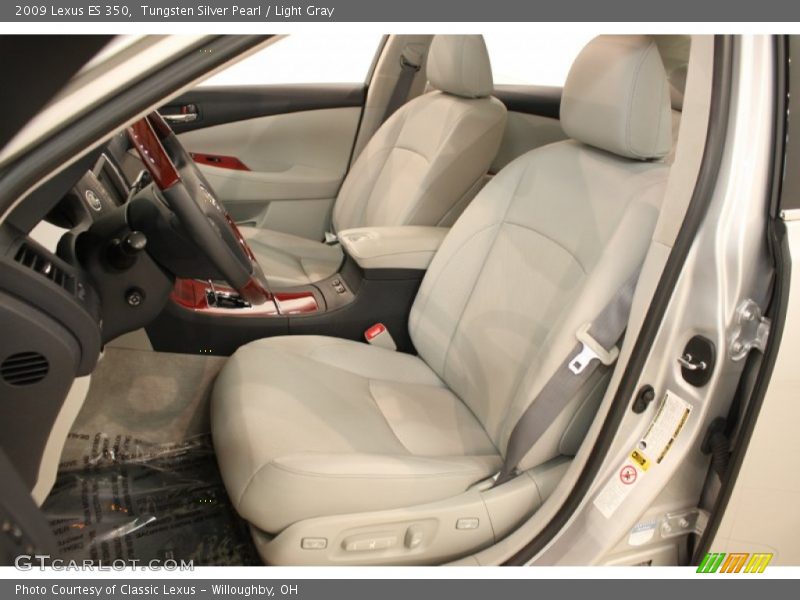 Tungsten Silver Pearl / Light Gray 2009 Lexus ES 350