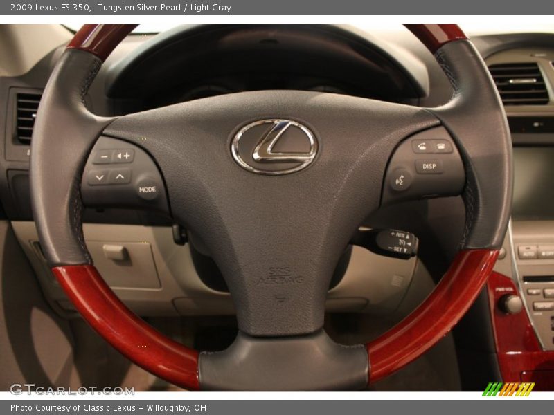 Tungsten Silver Pearl / Light Gray 2009 Lexus ES 350