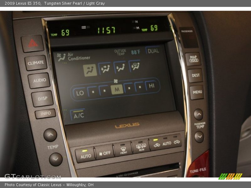 Tungsten Silver Pearl / Light Gray 2009 Lexus ES 350