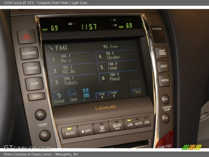 Tungsten Silver Pearl / Light Gray 2009 Lexus ES 350