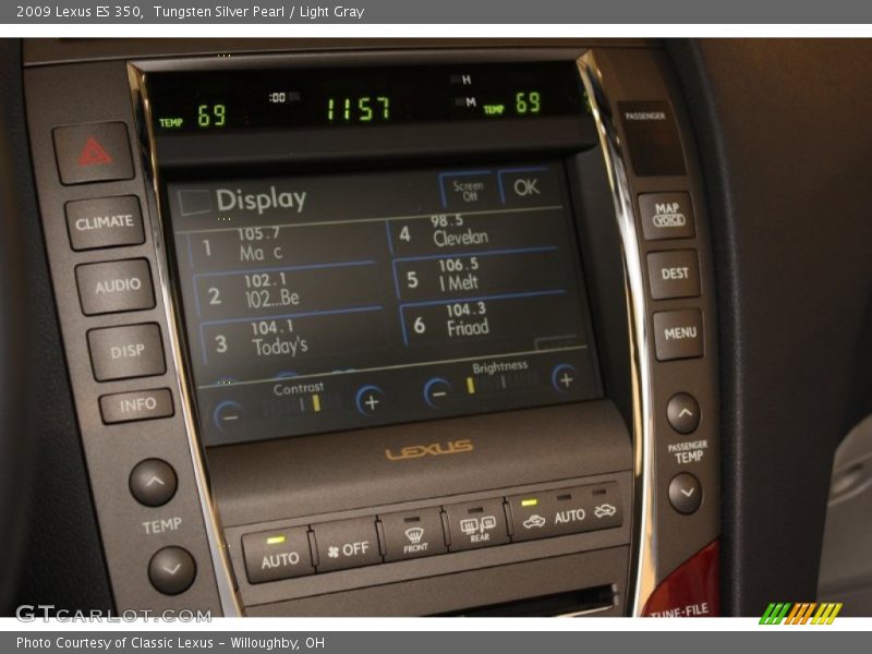 Tungsten Silver Pearl / Light Gray 2009 Lexus ES 350