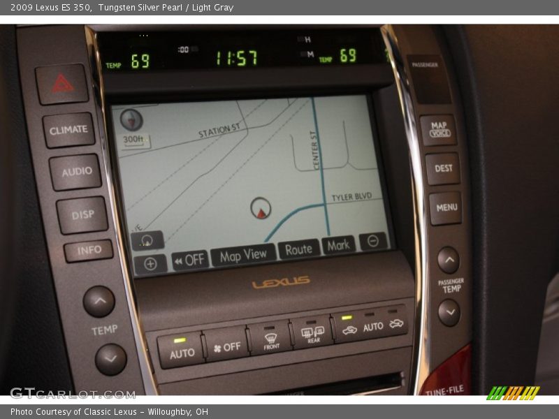 Tungsten Silver Pearl / Light Gray 2009 Lexus ES 350