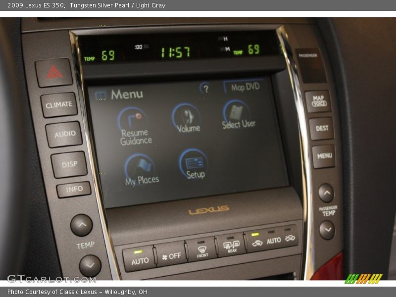 Tungsten Silver Pearl / Light Gray 2009 Lexus ES 350