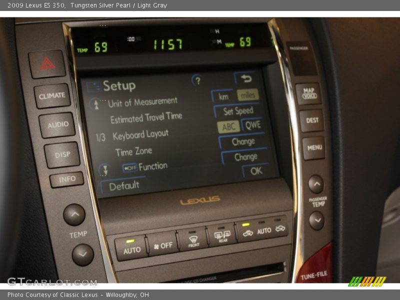 Tungsten Silver Pearl / Light Gray 2009 Lexus ES 350