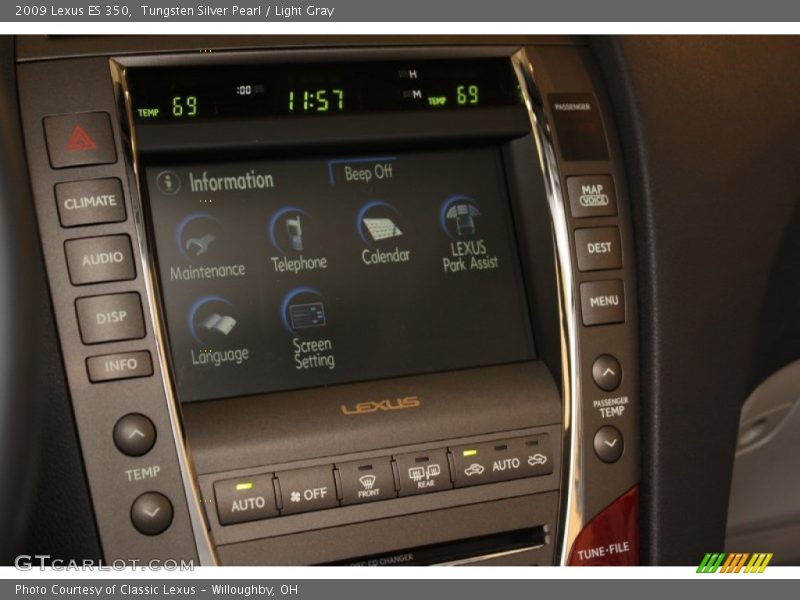 Tungsten Silver Pearl / Light Gray 2009 Lexus ES 350
