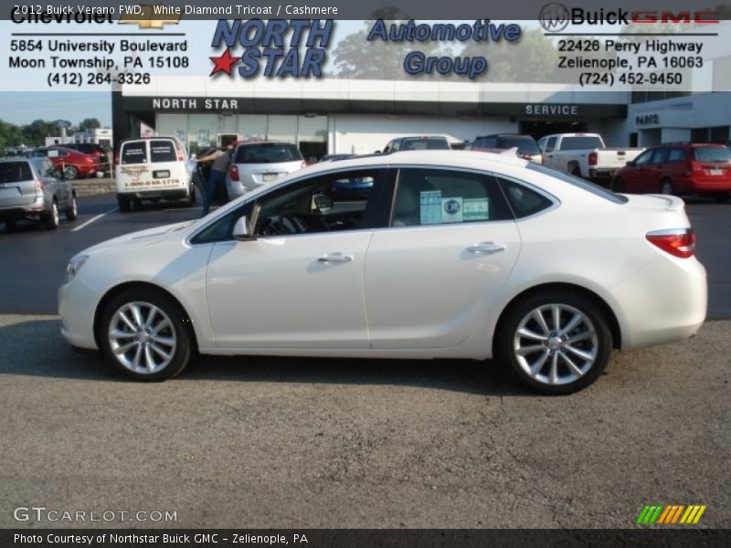 White Diamond Tricoat / Cashmere 2012 Buick Verano FWD