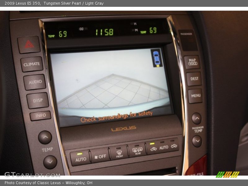 Tungsten Silver Pearl / Light Gray 2009 Lexus ES 350