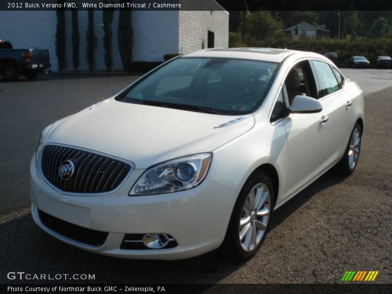 White Diamond Tricoat / Cashmere 2012 Buick Verano FWD