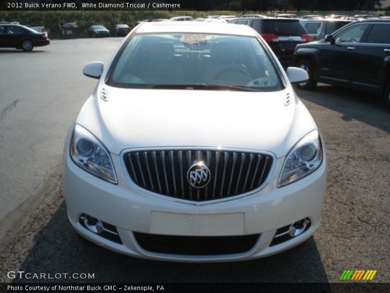 White Diamond Tricoat / Cashmere 2012 Buick Verano FWD
