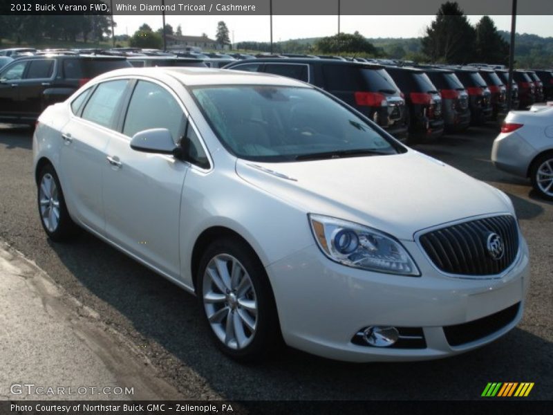 White Diamond Tricoat / Cashmere 2012 Buick Verano FWD